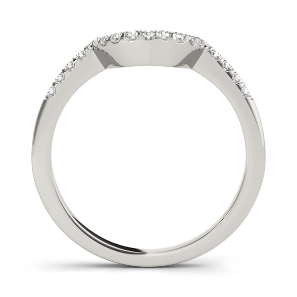 14K White Gold Diamond Wedding Ring