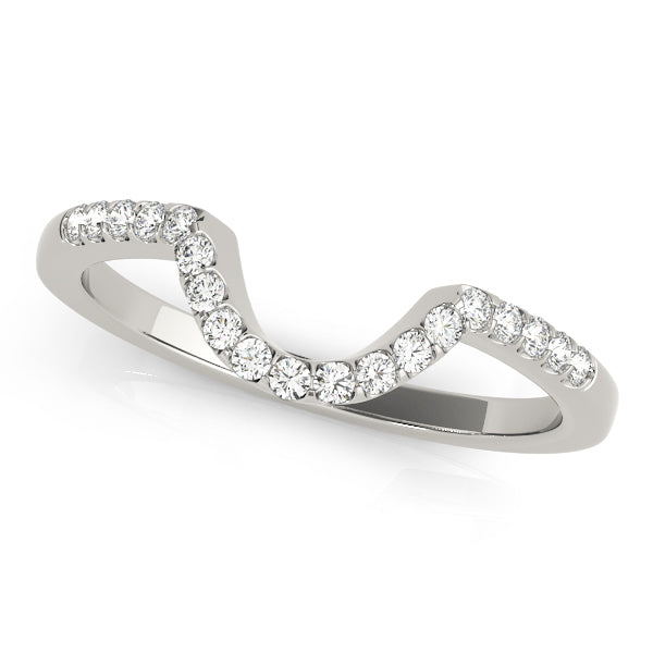 14K White Gold Diamond Wedding Ring
