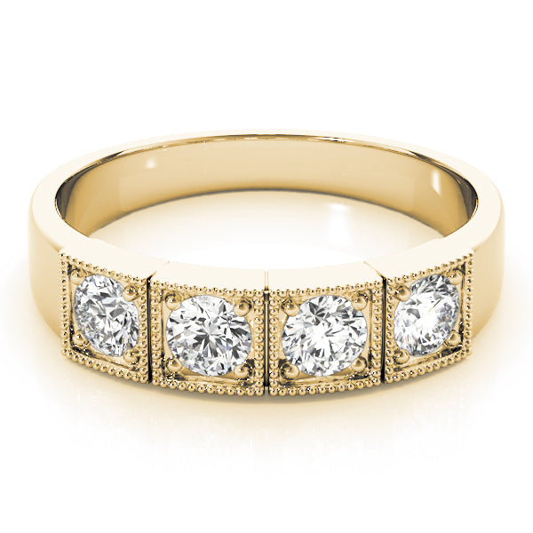 18K Yellow Gold 1/3 CT Diamond Engagement Ring