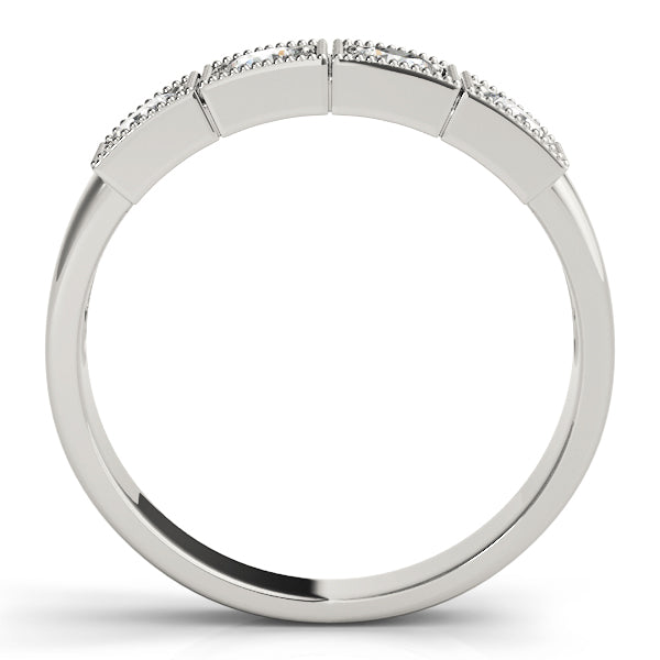 Platinum 1/3 CT Three-Stone Round Diamond Ring