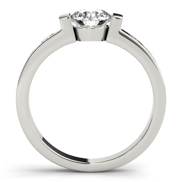 14K White Gold 1 CT Diamond Engagement Ring