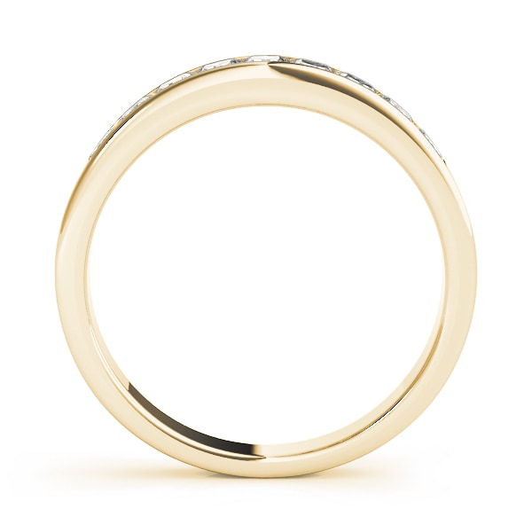 14K Yellow Gold 1/6 ct tw Fancy Shape Diamond Wedding Ring