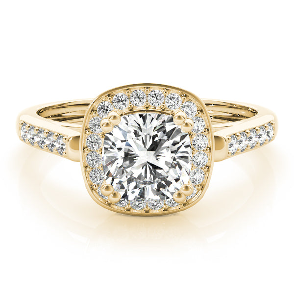 14K Yellow Gold Diamond Fashion Ring
