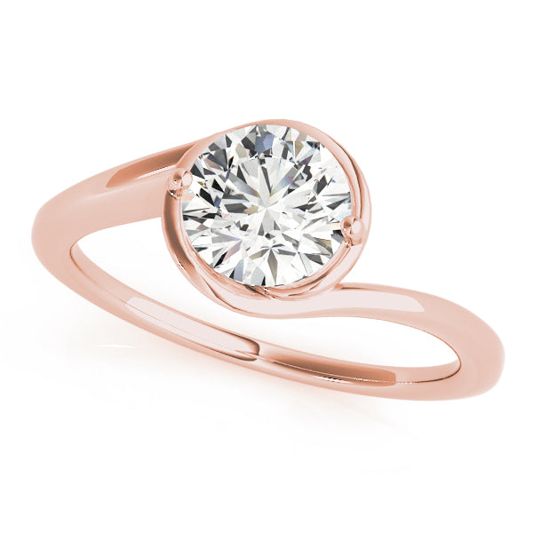14K Rose Gold 1 CT Diamond Engagement Ring