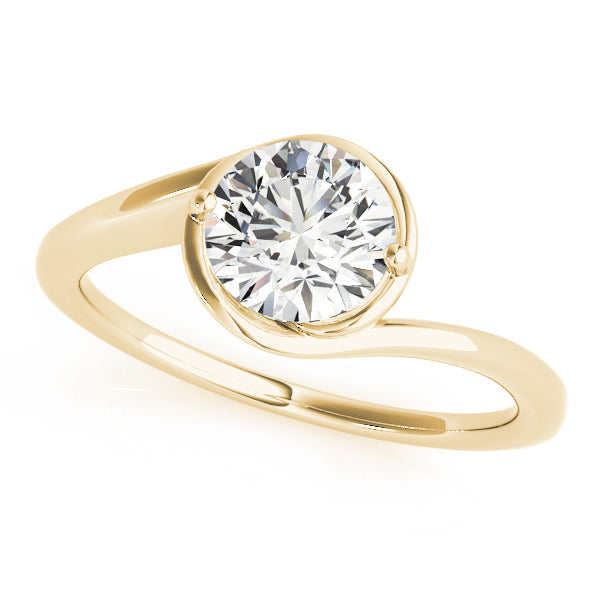 14K Yellow Gold 1ct Diamond Solitaire Engagement Ring