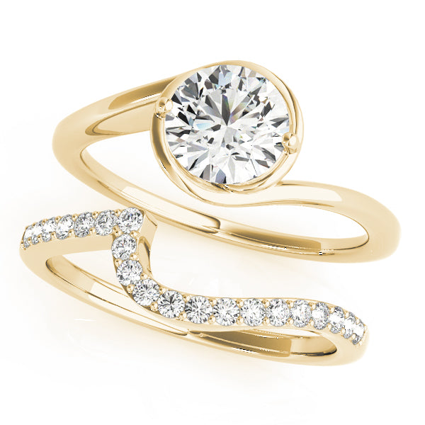 14K Yellow Gold 1ct Diamond Solitaire Engagement Ring