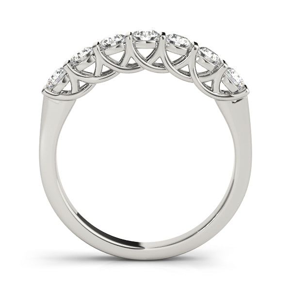 18K White Gold Round Diamond Wedding Ring
