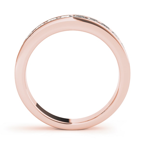 18K Rose Gold 1/4 ct tw Fancy Shape Diamond Wedding Ring