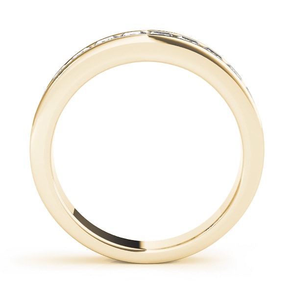 14K Yellow Gold 1/4 ct tw Fancy Shape Diamond Wedding Ring
