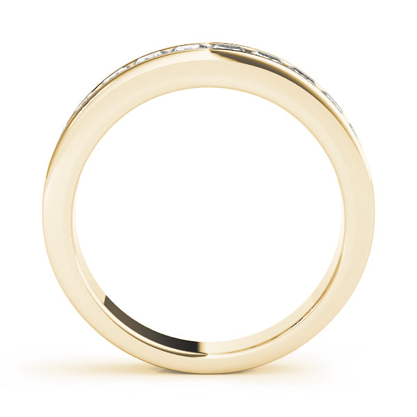 18K Yellow Gold 1 ct Diamond Wedding Ring