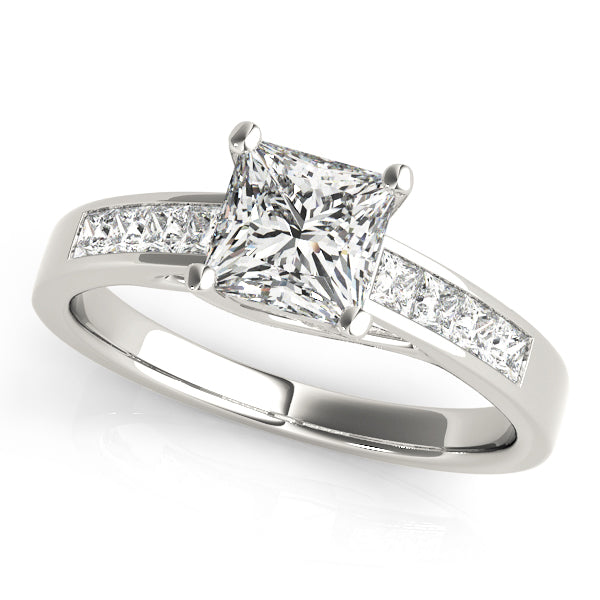 Platinum 1 CT Diamond Trellis Engagement Ring