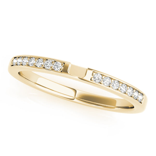 14K Yellow Gold Multi-Diamond Wedding Band