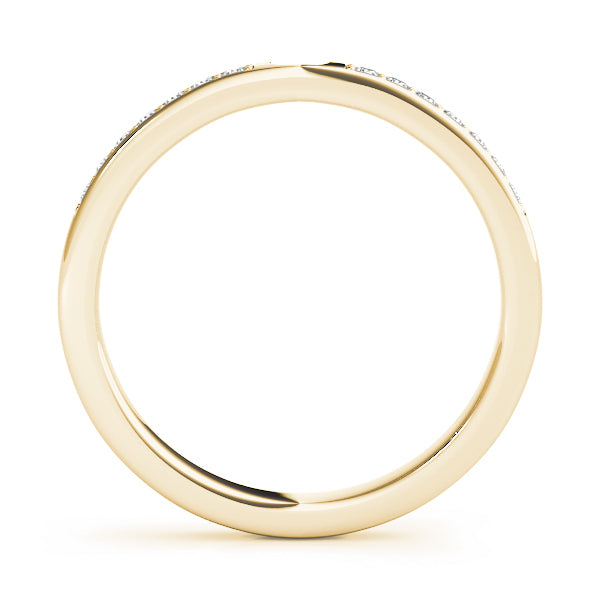 14K Yellow Gold Diamond Wedding Ring