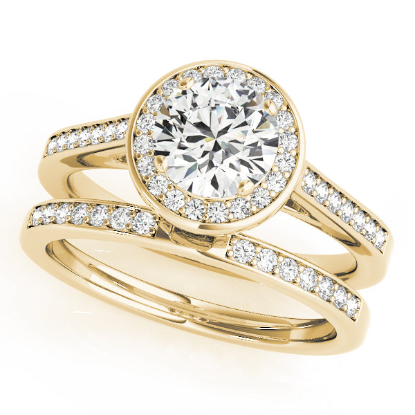 18K Yellow Gold 1.25ctw Round Diamond Engagement Ring