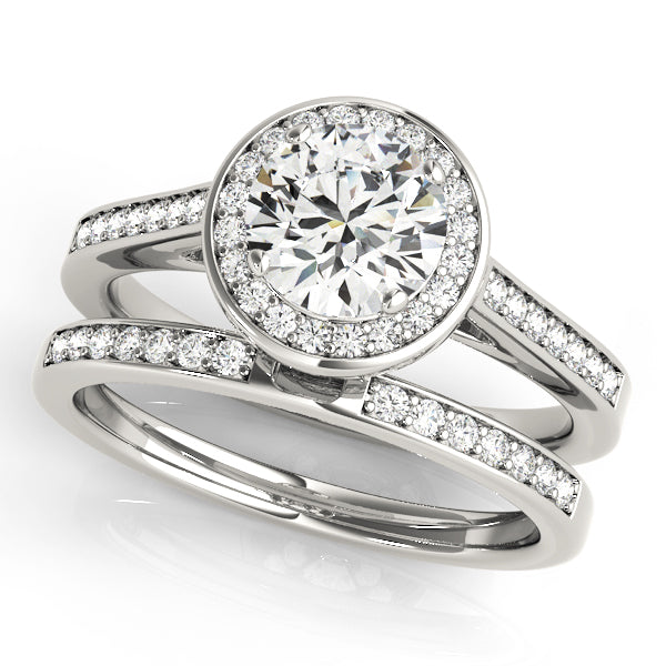 18K White Gold 1.25ctw Round Diamond Engagement Ring