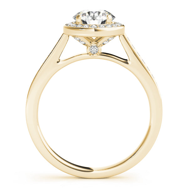 18K Yellow Gold 1.25ctw Round Diamond Engagement Ring