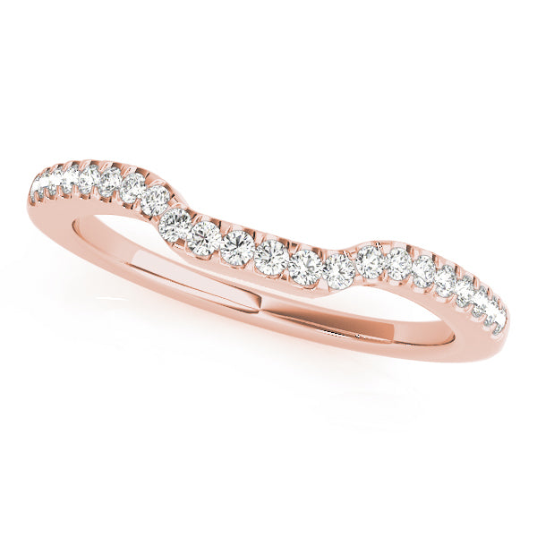 14K Rose Gold Diamond Wedding Ring