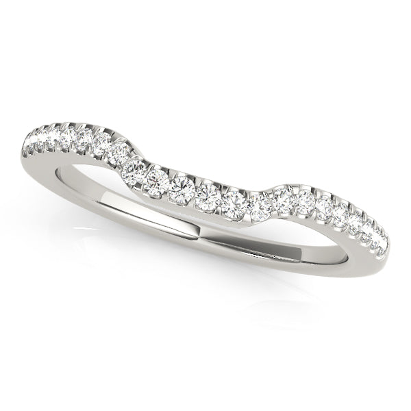 18K White Gold 0.22 CTW Diamond Wedding Band
