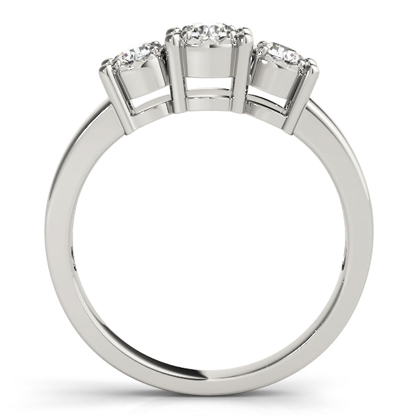 14K White Gold 0.36ctw Round Diamond Engagement Ring