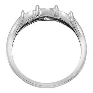 18K White Gold Diamond Love Knot Ring