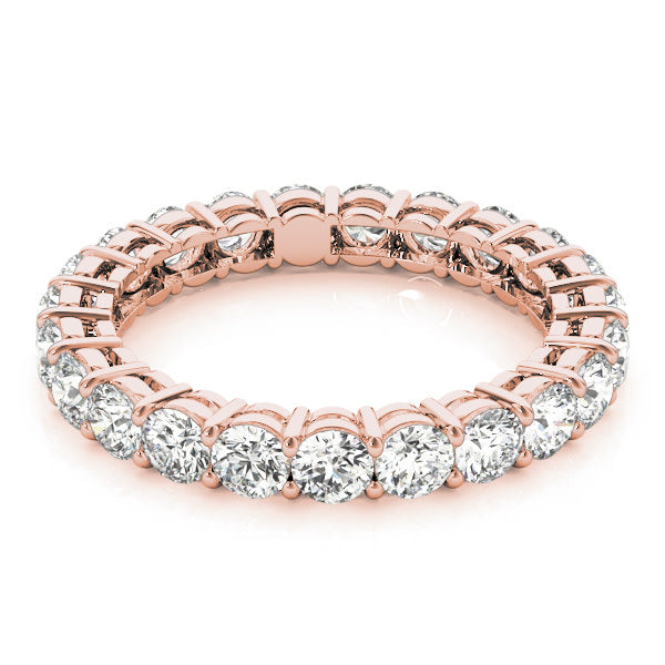 14K Rose Gold 1 ct tw Diamond Wedding Ring