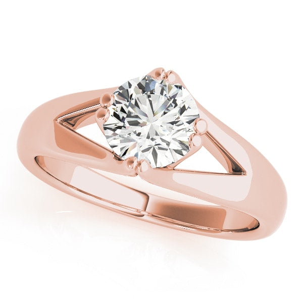 18K Rose Gold 1 7/8 ct tw Solitaire Diamond Engagement Ring