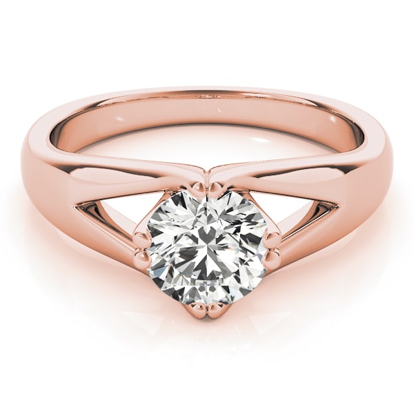 14K Rose Gold 1 7/8 ct tw Solitaire Diamond Engagement Ring