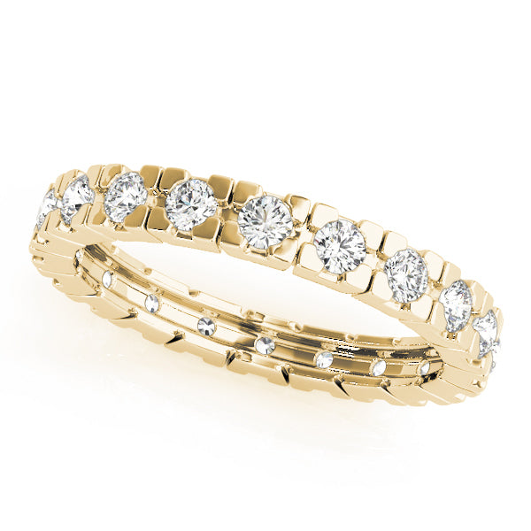 18K Yellow Gold 7/8 ct Diamond Wedding Band