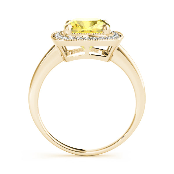 14K Yellow Gold Diamond Fashion Ring