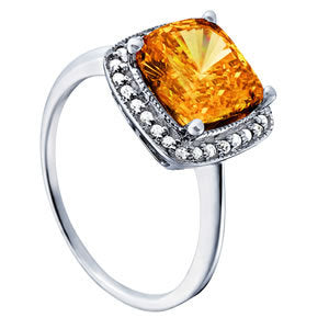 Multi-Gold Diamond Cluster Fashion Ring