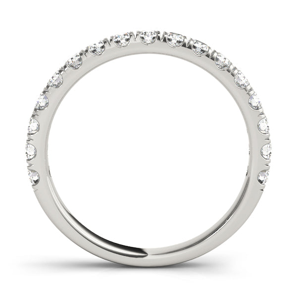14K White Gold Multi-Diamond Wedding Ring