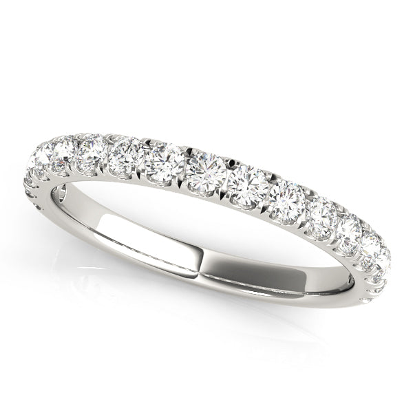 14K White Gold Multi-Diamond Wedding Ring