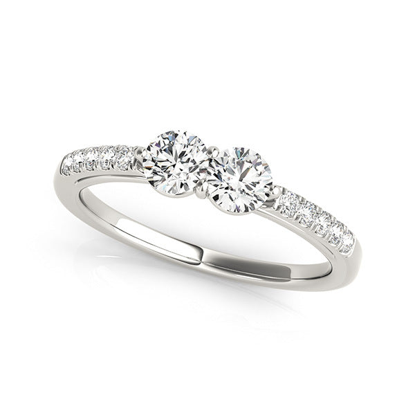 14K White Gold Multi-Diamond Fashion Ring