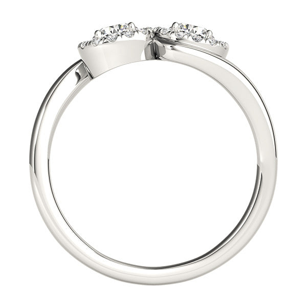 14K Multi-Stone Round Diamond Fashion Ring