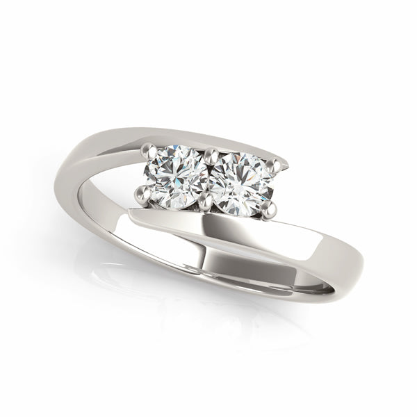 Platinum 1 CT Two-Stone Diamond Fashion Ring