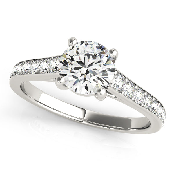 1 CT Round Diamond Engagement Ring