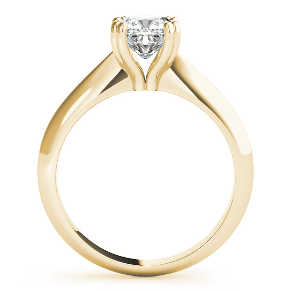 18K Yellow Gold 1/2 CT Cushion Diamond Engagement Ring