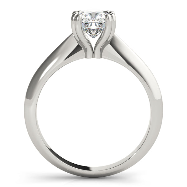 18K White Gold 1/2 CT Cushion Diamond Engagement Ring