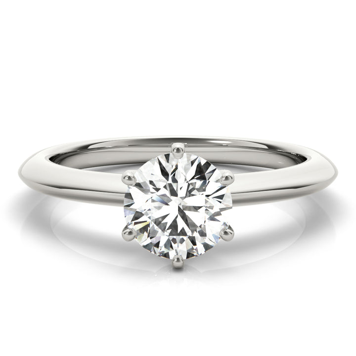 18K White Gold 1ct Diamond Solitaire Engagement Ring