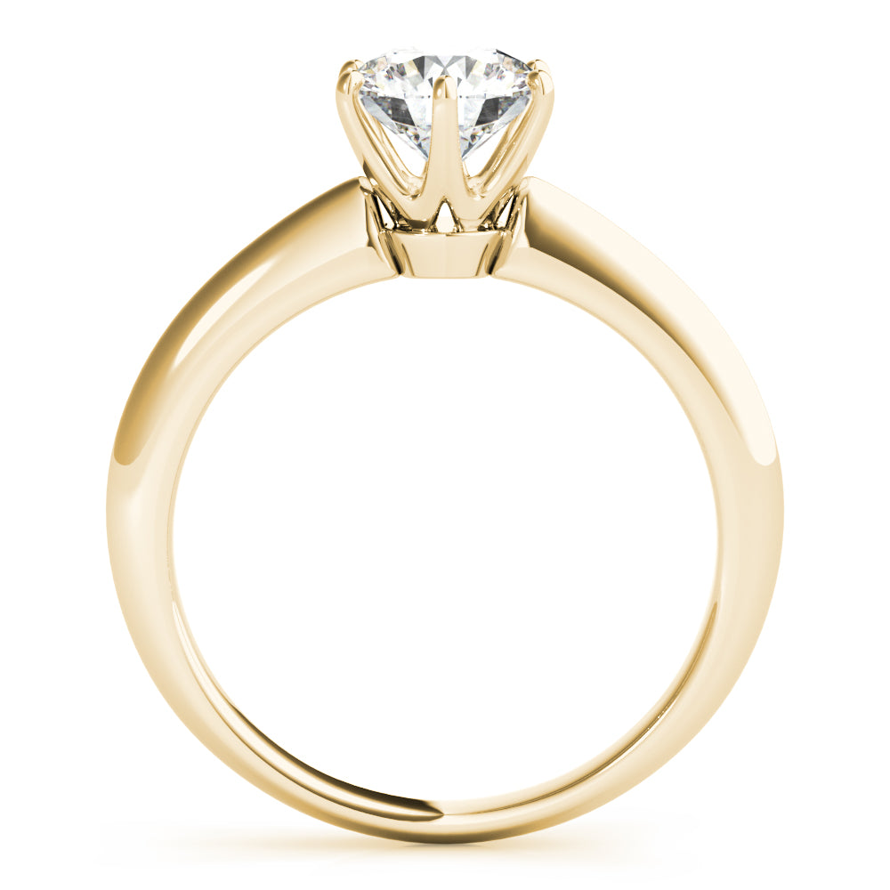 18K Yellow Gold 1 CT Diamond Engagement Ring