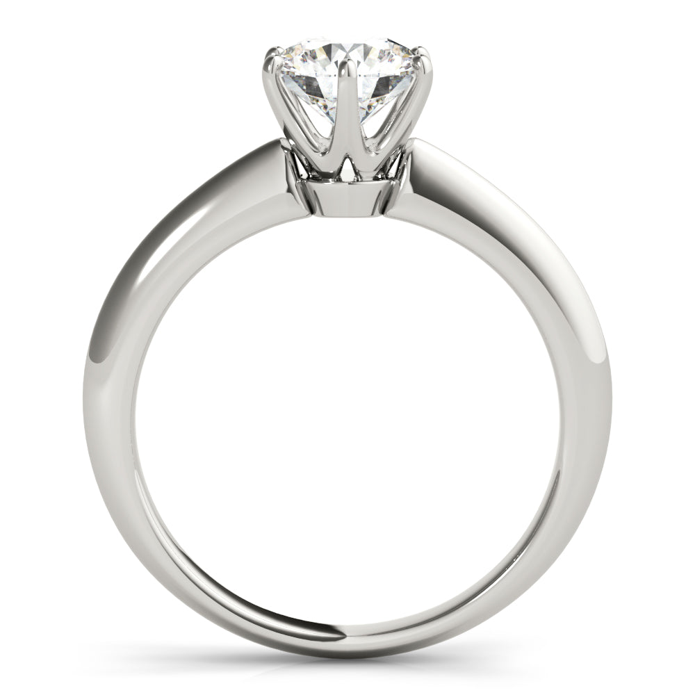 1 CT Platinum Round Diamond Engagement Ring