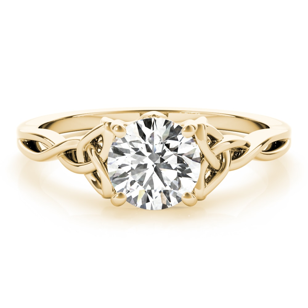 14K Yellow Gold 1/2 ct tw Solitaire Diamond Engagement Ring