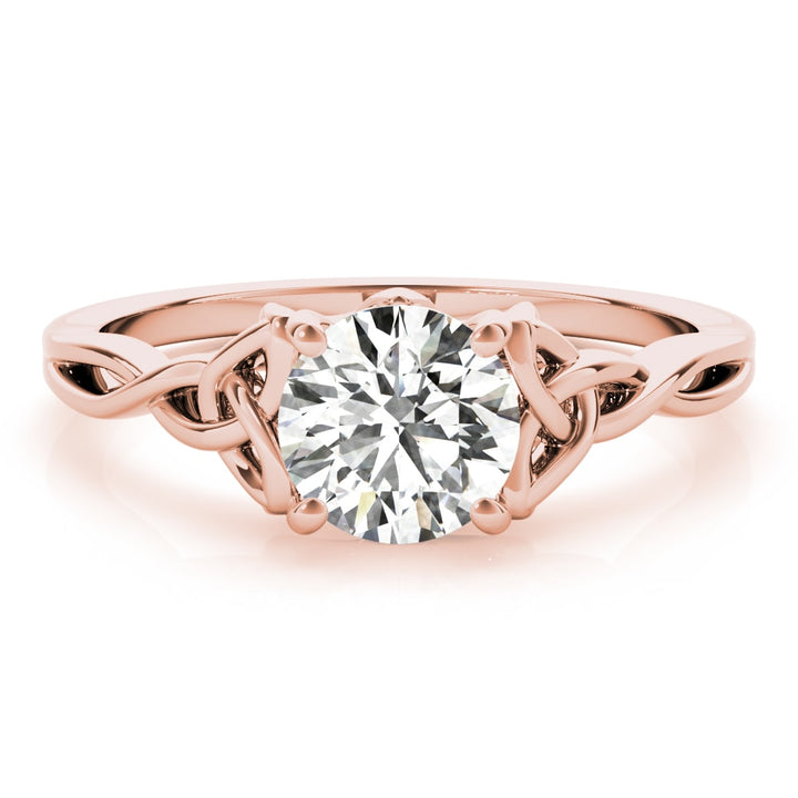 18K Rose Gold 1/2 ct tw Solitaire Diamond Engagement Ring
