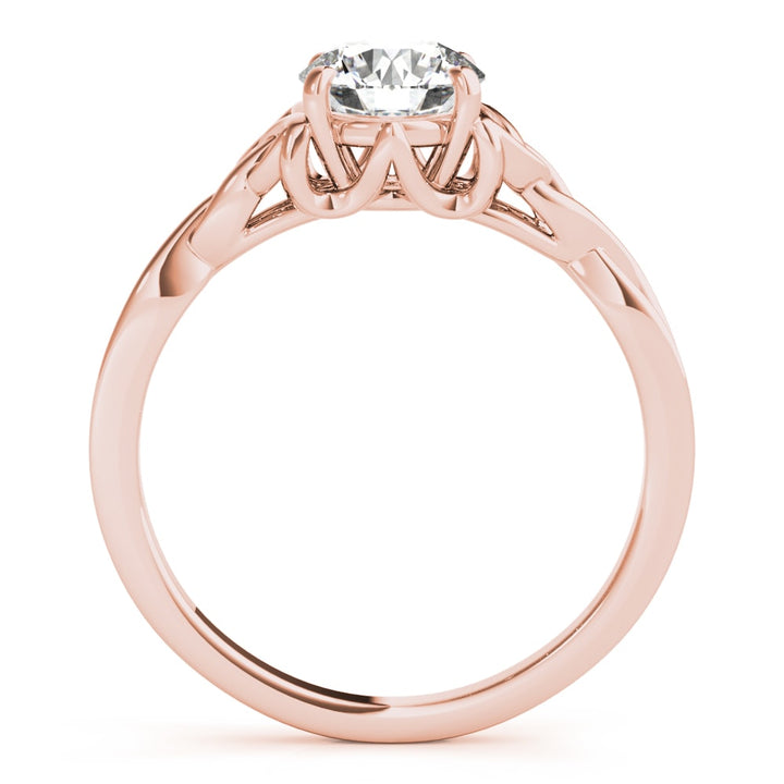 18K Rose Gold 1/2 ct tw Solitaire Diamond Engagement Ring