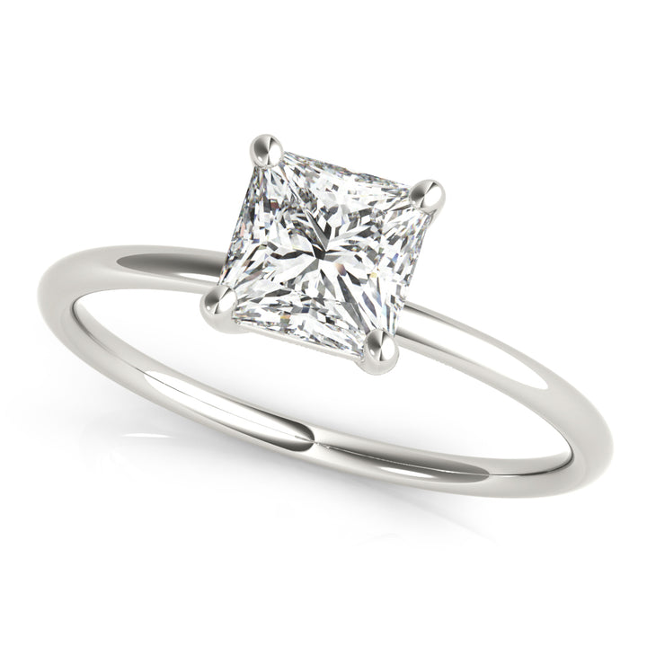 Platinum 5/8 CT Diamond Solitaire Engagement Ring