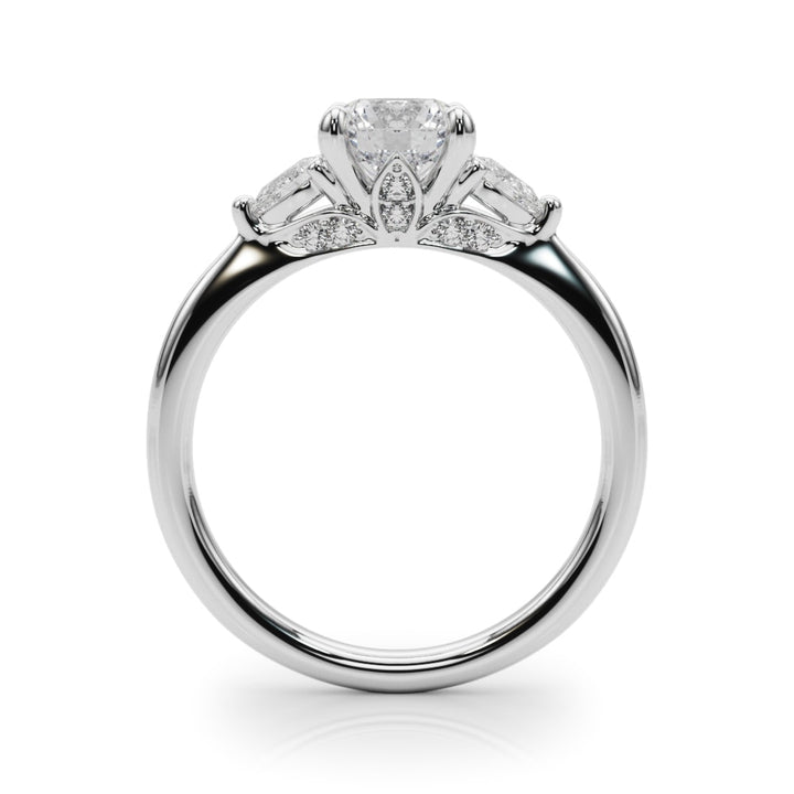 Three Stone Diamond Engagement Ring