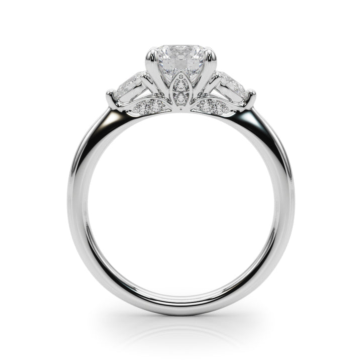 Platinum Diamond Engagement Ring | 0.72 ctw Premium Stones