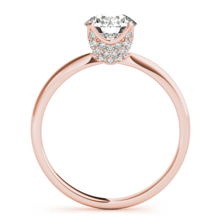 18K Rose Gold 1 1/4 ct tw Solitaire Diamond Engagement Ring