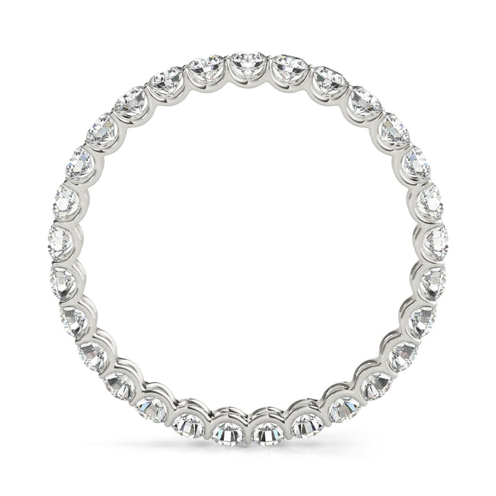 18K White Gold 0.78ctw Diamond Wedding Band