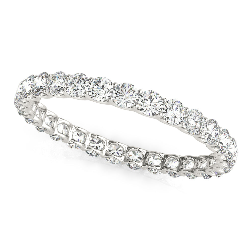 14K White Gold Diamond Wedding Ring